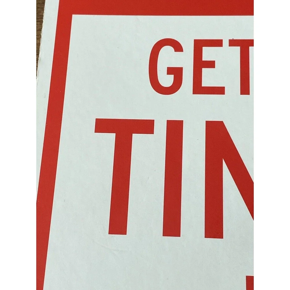 Funny Christmas Humor Parking Sign Cardboard 8.5”x 12.5” Reversible 2 Sided